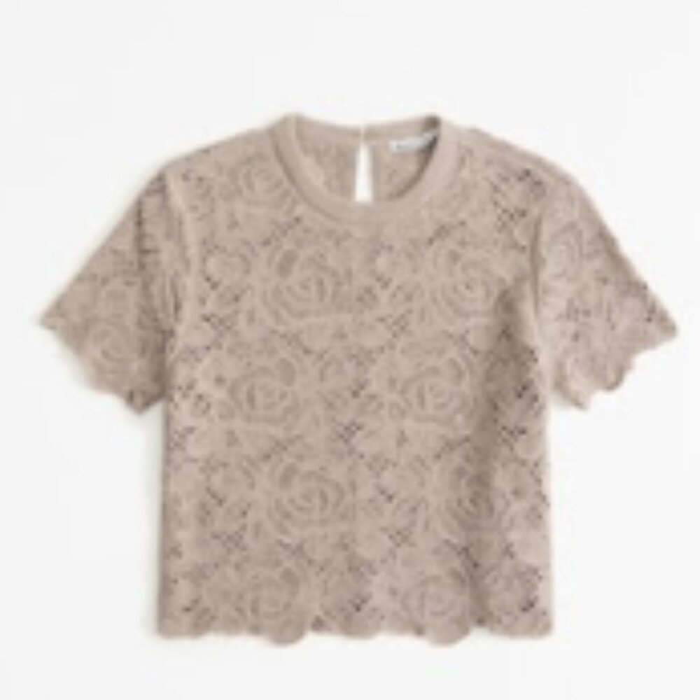 Crochet-Style Lacy Tee